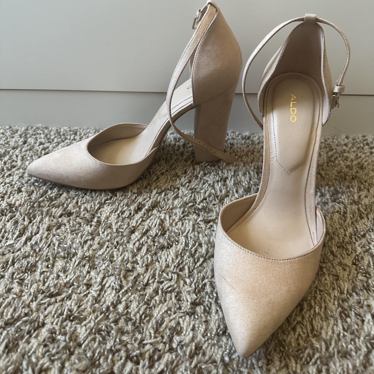 Cream ALDO heels Depop