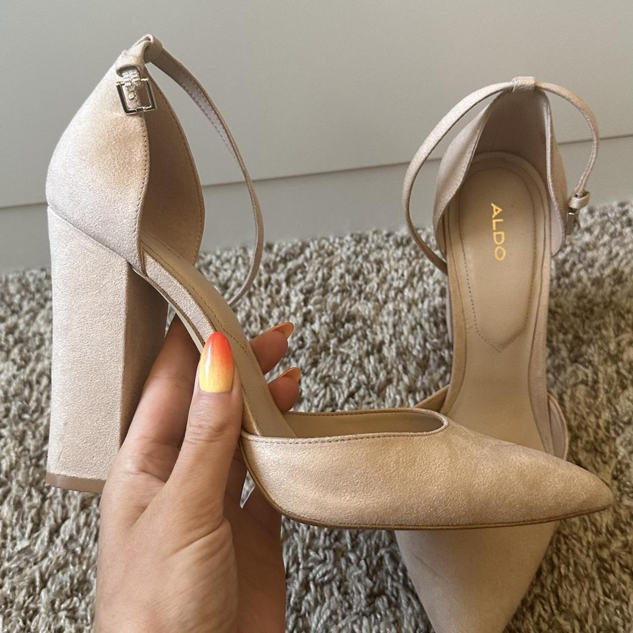 Cream ALDO heels Depop