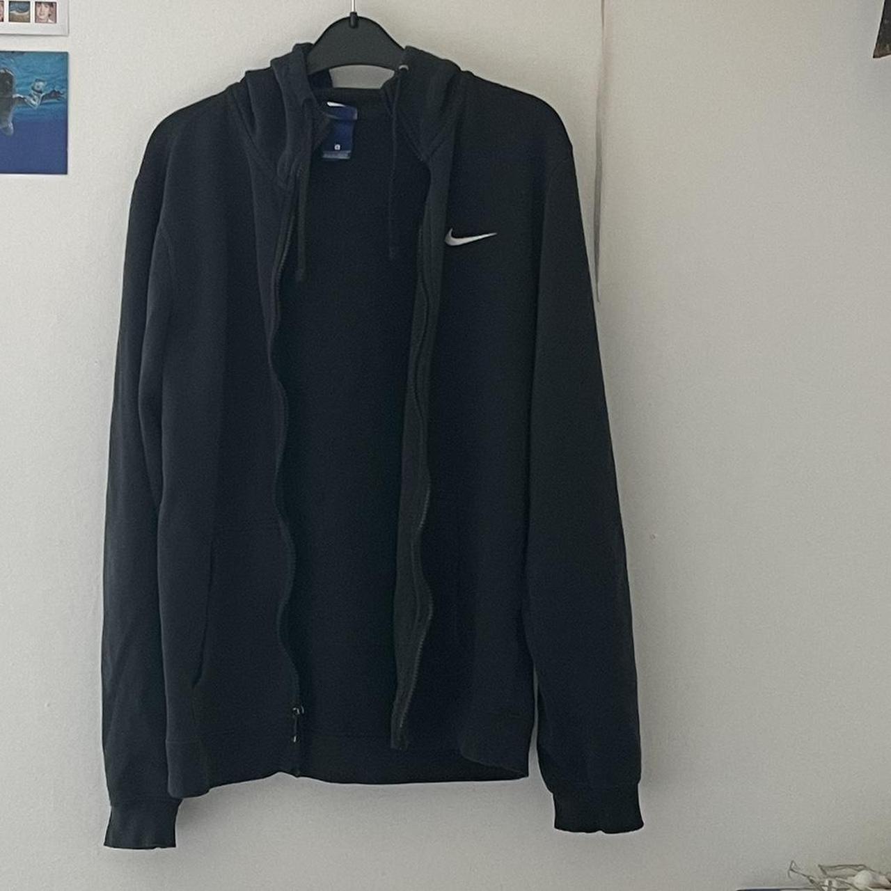 mens black nike zip hoodie