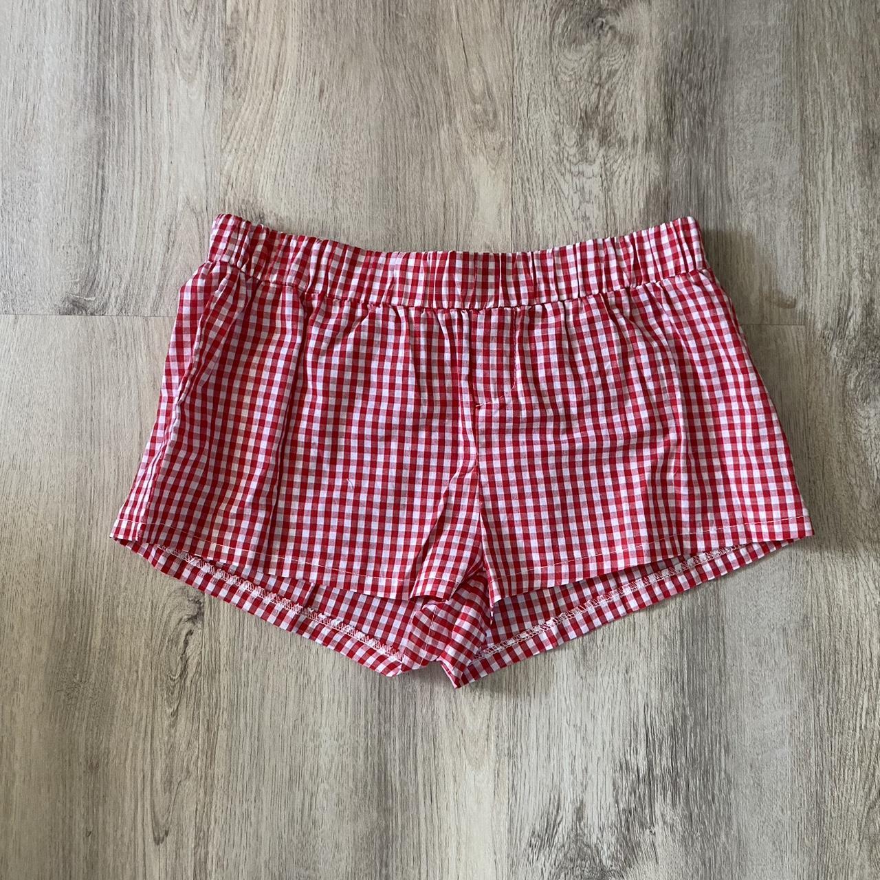 Omg super cute gingham boxer shorts. Would best fit... - Depop