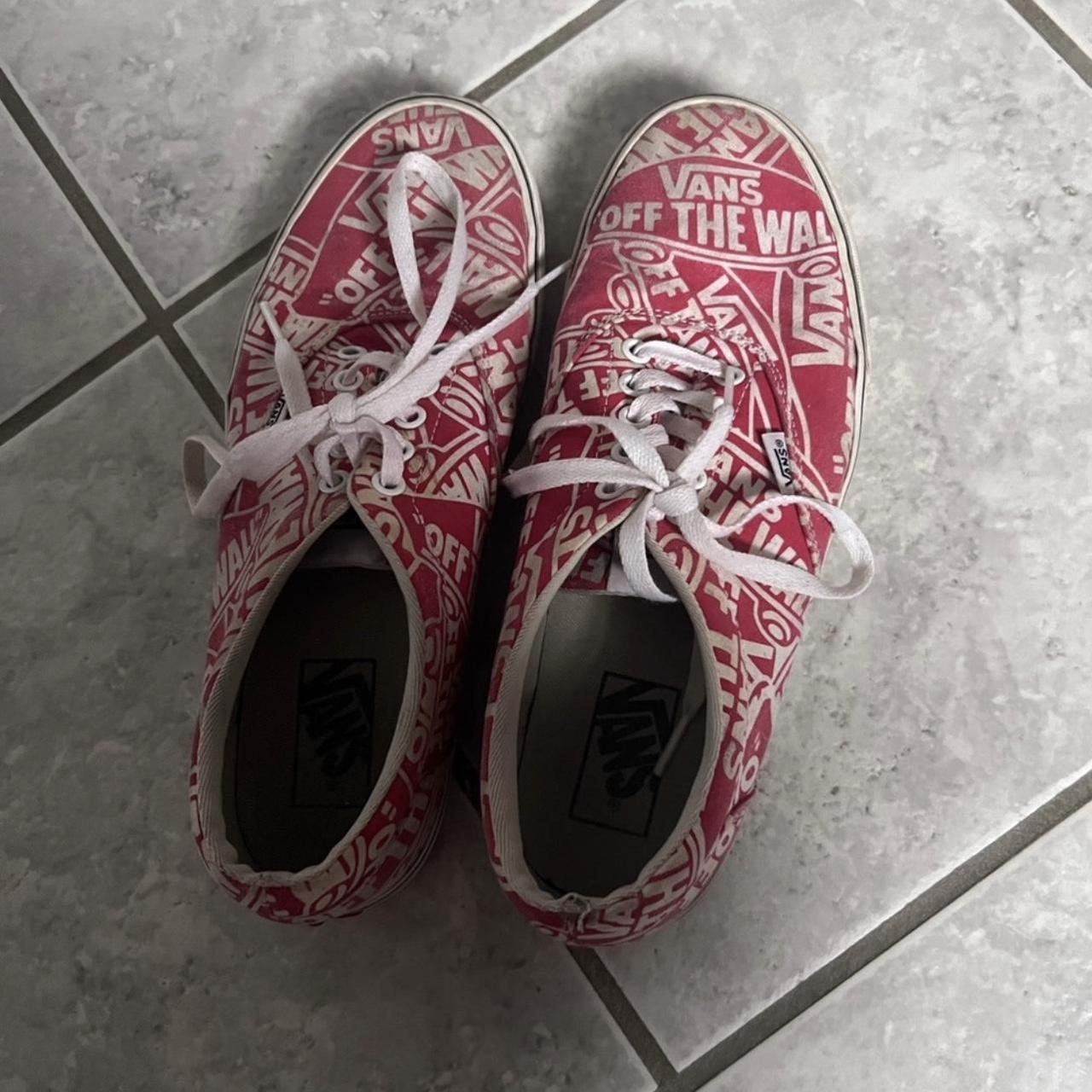 Red bandana vans online shoes