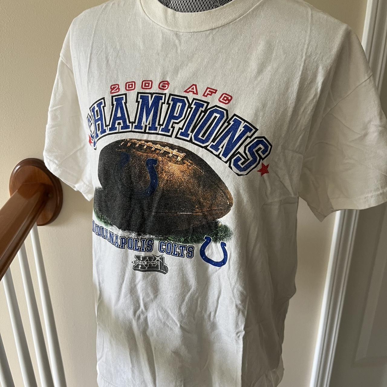 Indianapolis Colts AFC Champions 2006 T-Shirt Mens - Depop