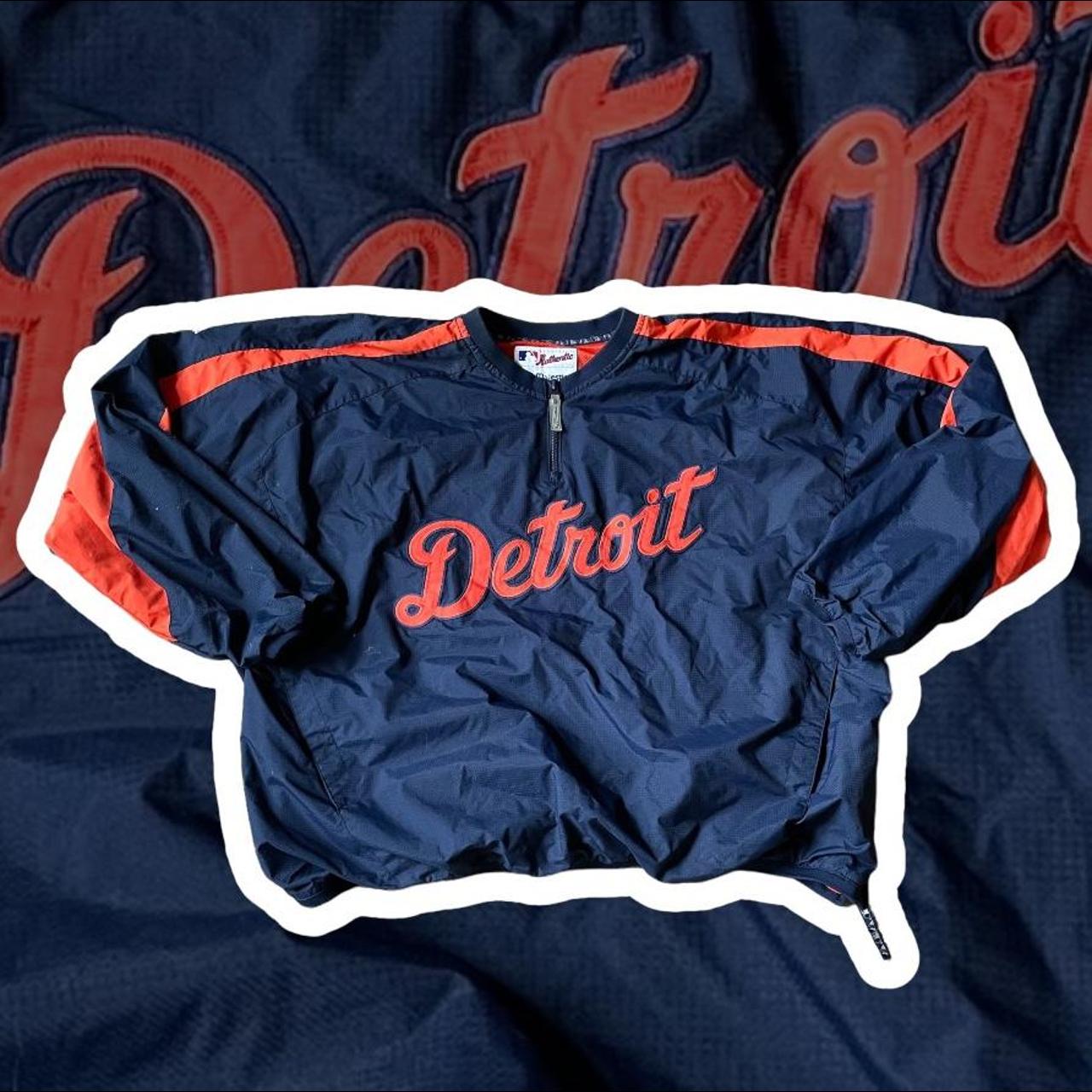 Detroit Tigers Quarter Zip Pull Over Mens XXL Depop