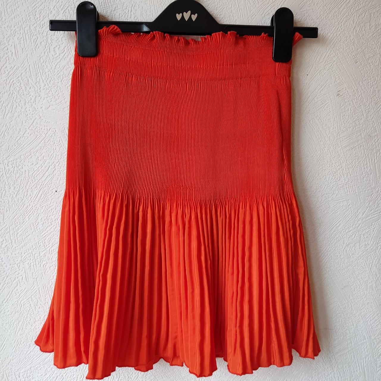 H&M Women's Orange Skirt Depop