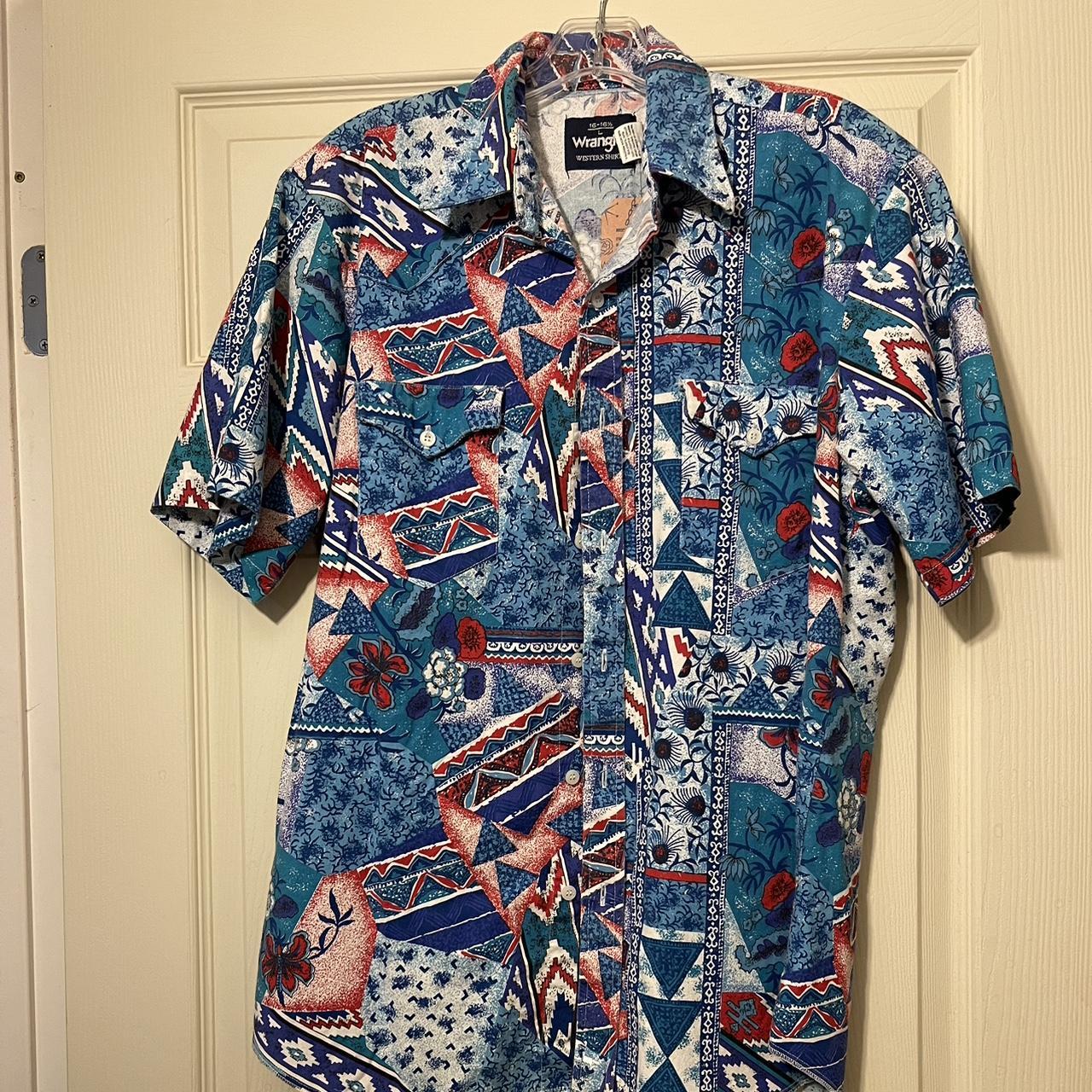 Vintage wrangler western shirt - Depop