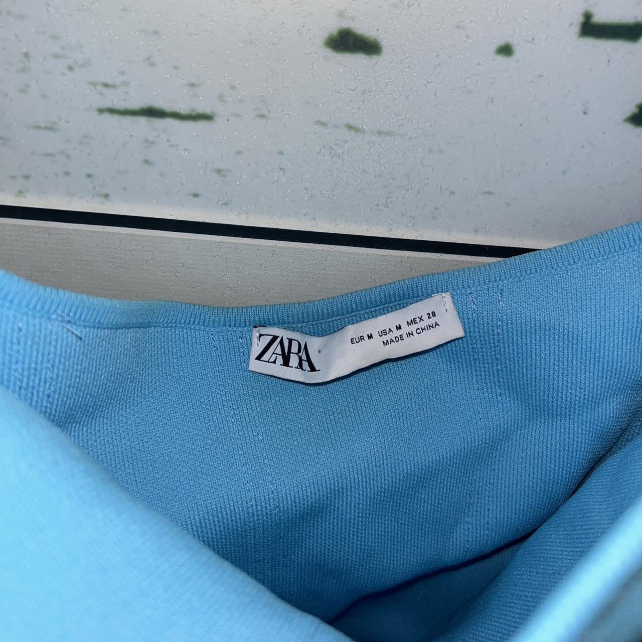 Zara Women's Blue Corset Depop