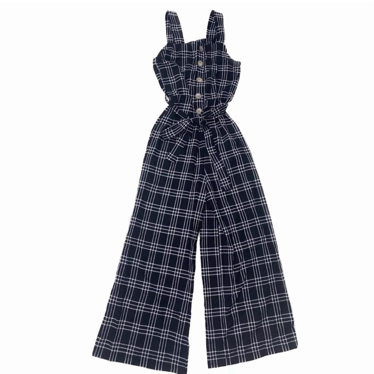 American eagle 2024 plaid jumpsuit