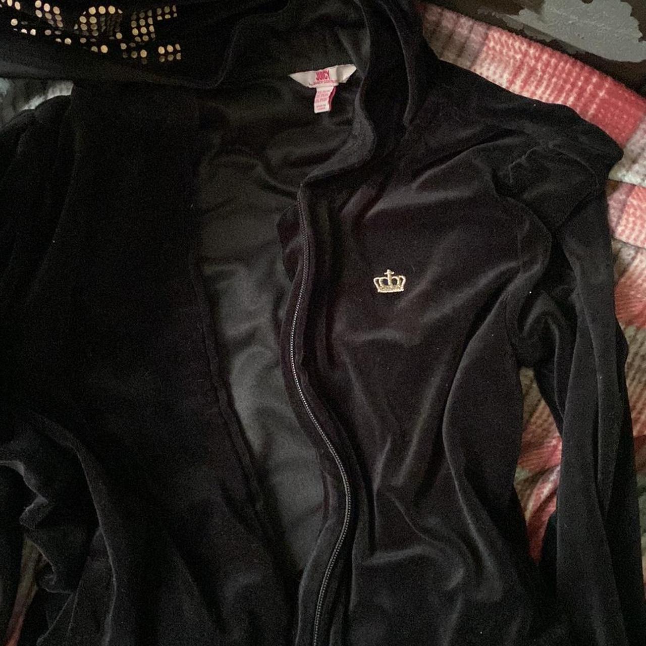 Juicy Couture Women S Black Sweatshirt Depop   P0 