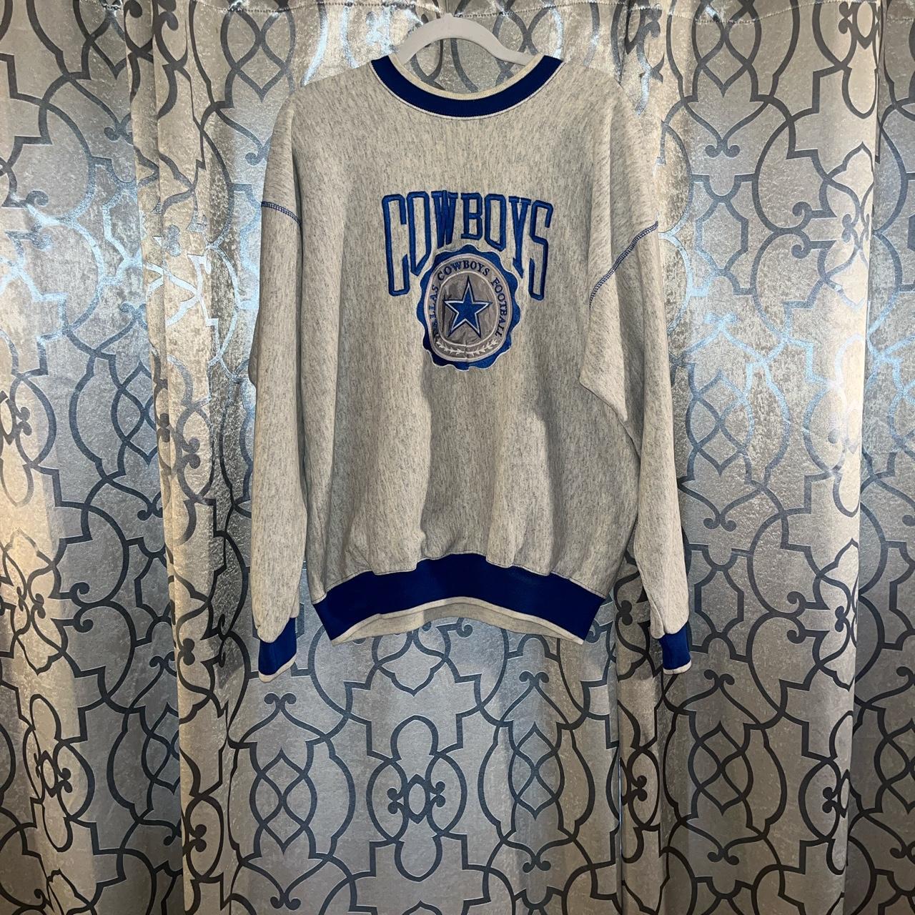 VINTAGE DALLAS COWBOYS CREWNECK SWEATER SIZE MEDIUM - Depop