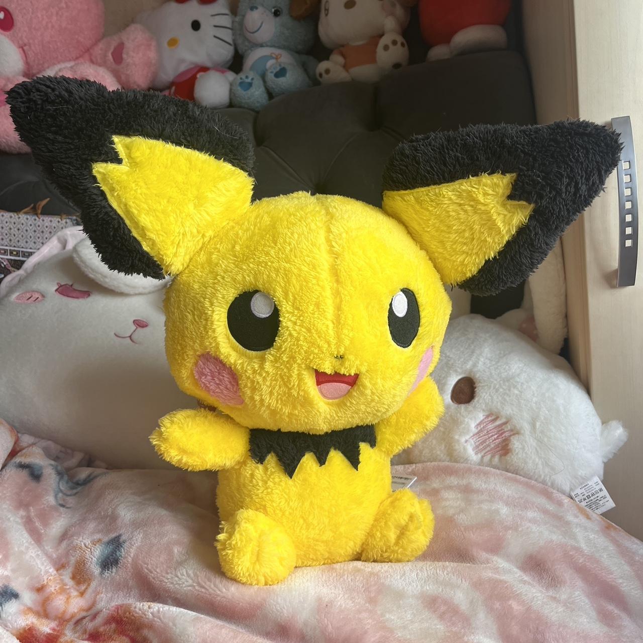 Pokémon Pichu Big Fluffy Plush Bandai Banpresto... - Depop