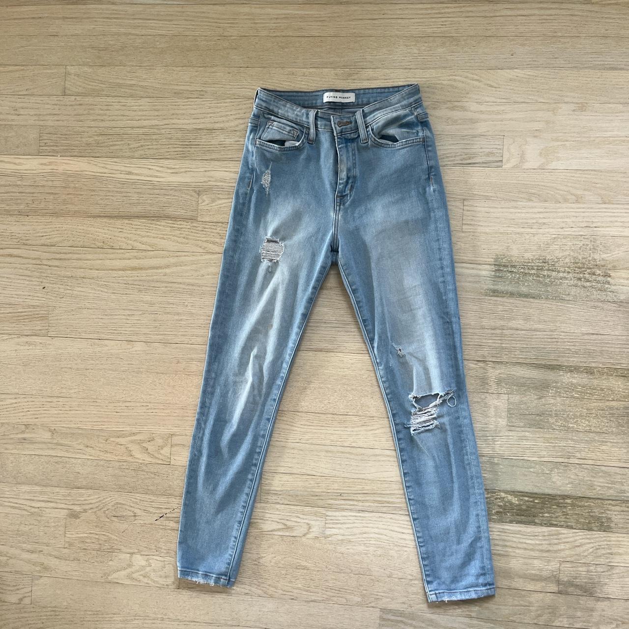 Flying monkey skinny jeans! So comfortable - Depop