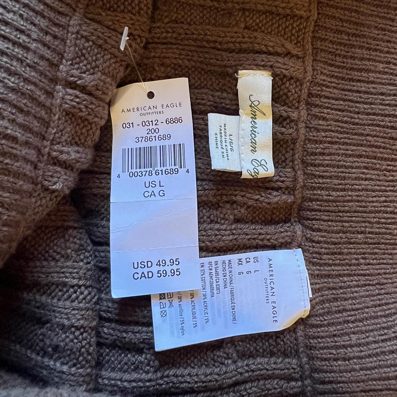 Brown knit American Eagle skirt Depop