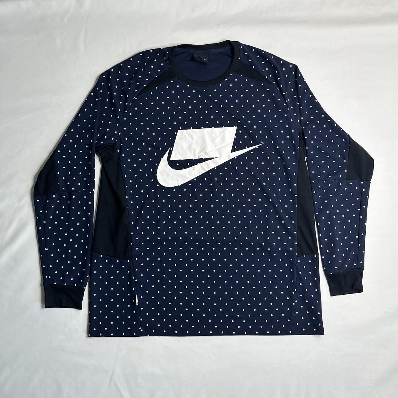 Nike NSW Censored Blue Polka Dot Long Sleeve