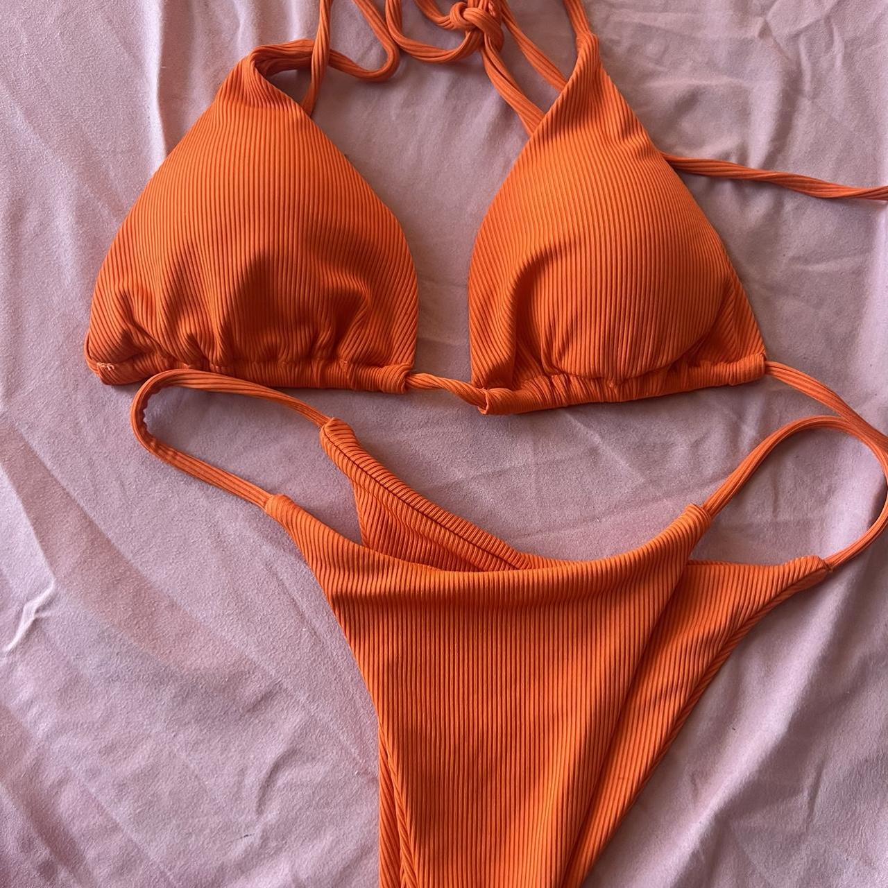 Cute orange bikini! Size M, only tried on never... Depop