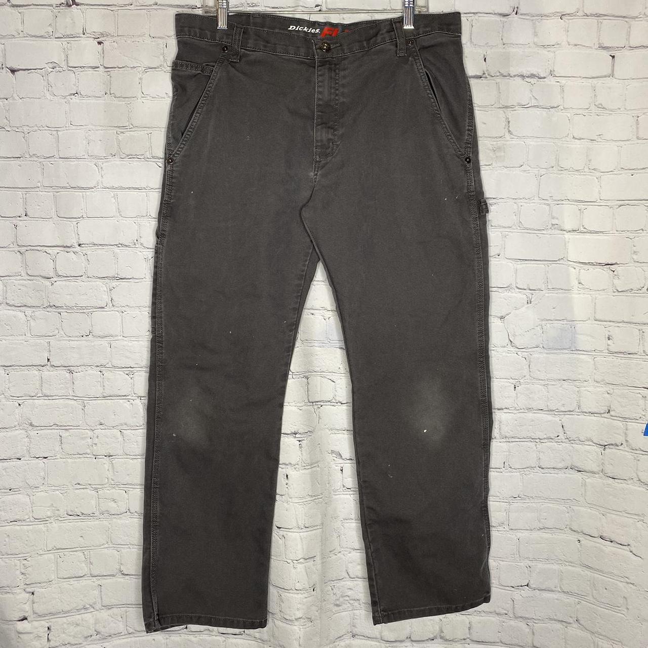 Dickies gray carpenter pants. Has distressed paint... - Depop