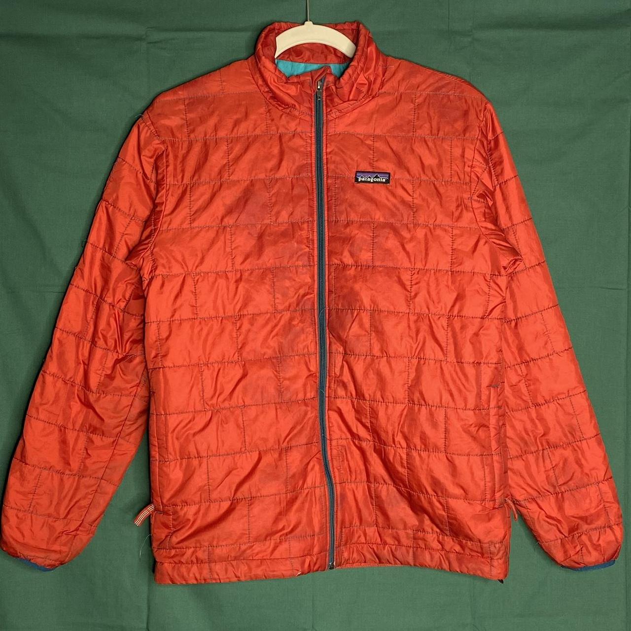 Patagonia Men's Orange Jacket Depop