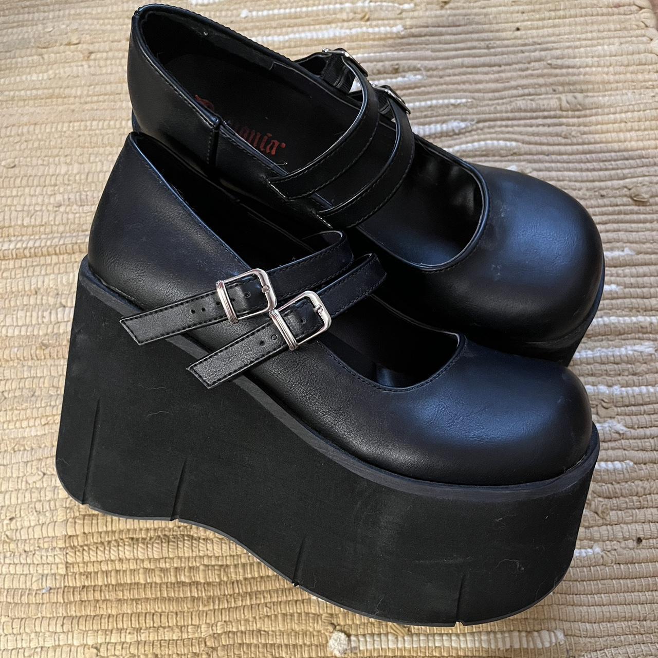 demonia cult kera-08 shoes size 9 Sososoos cute worn... - Depop