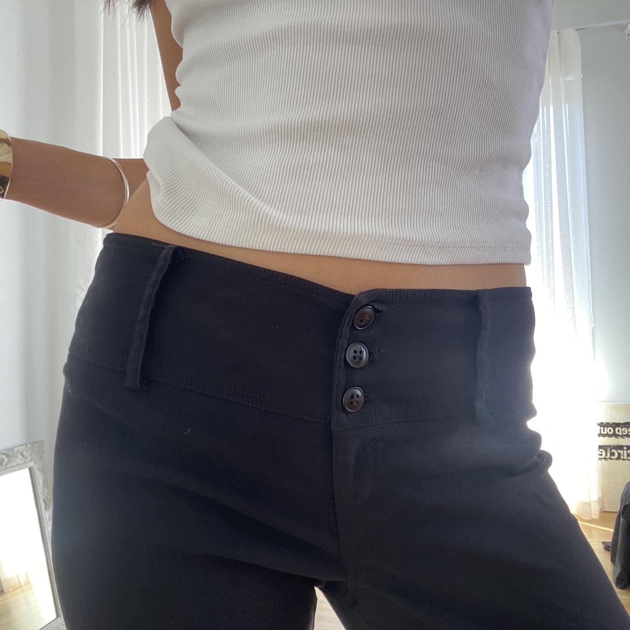 Portmans black pants such a nice tight fit. Belt... Depop