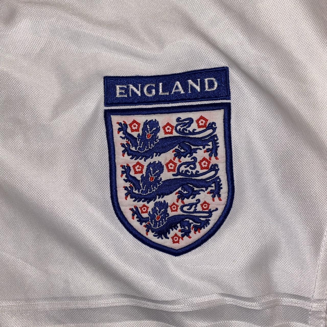 England 1999 2000 2001 Authentic Umbro Vintage Home... - Depop