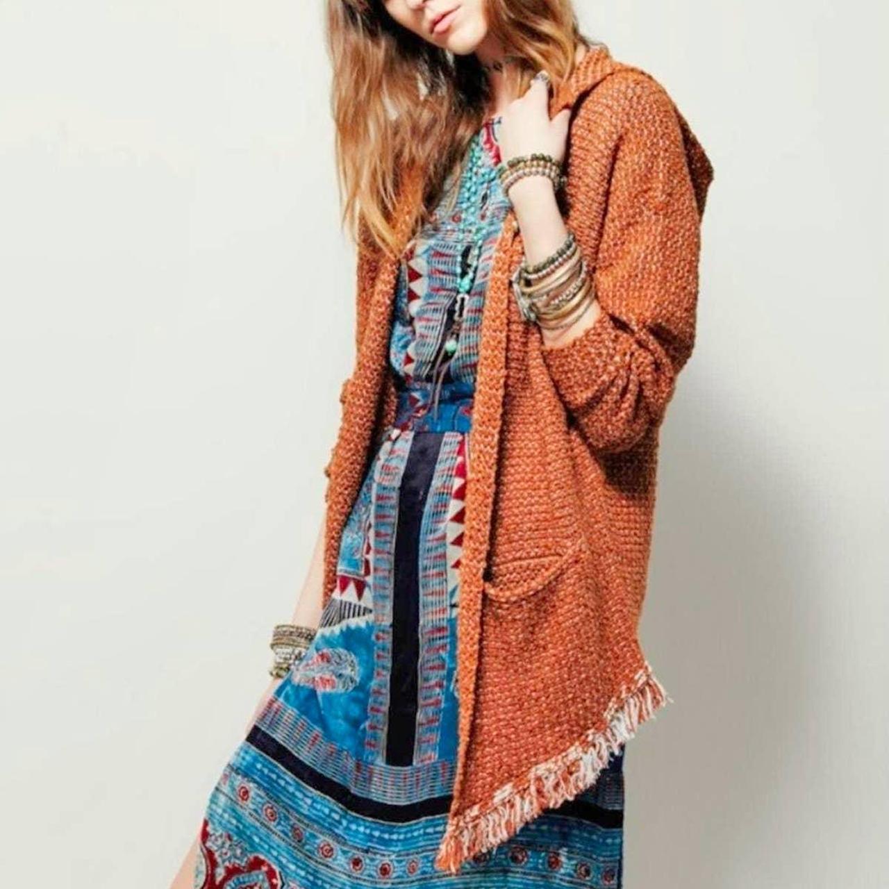 Free people clearance fringe cardigan