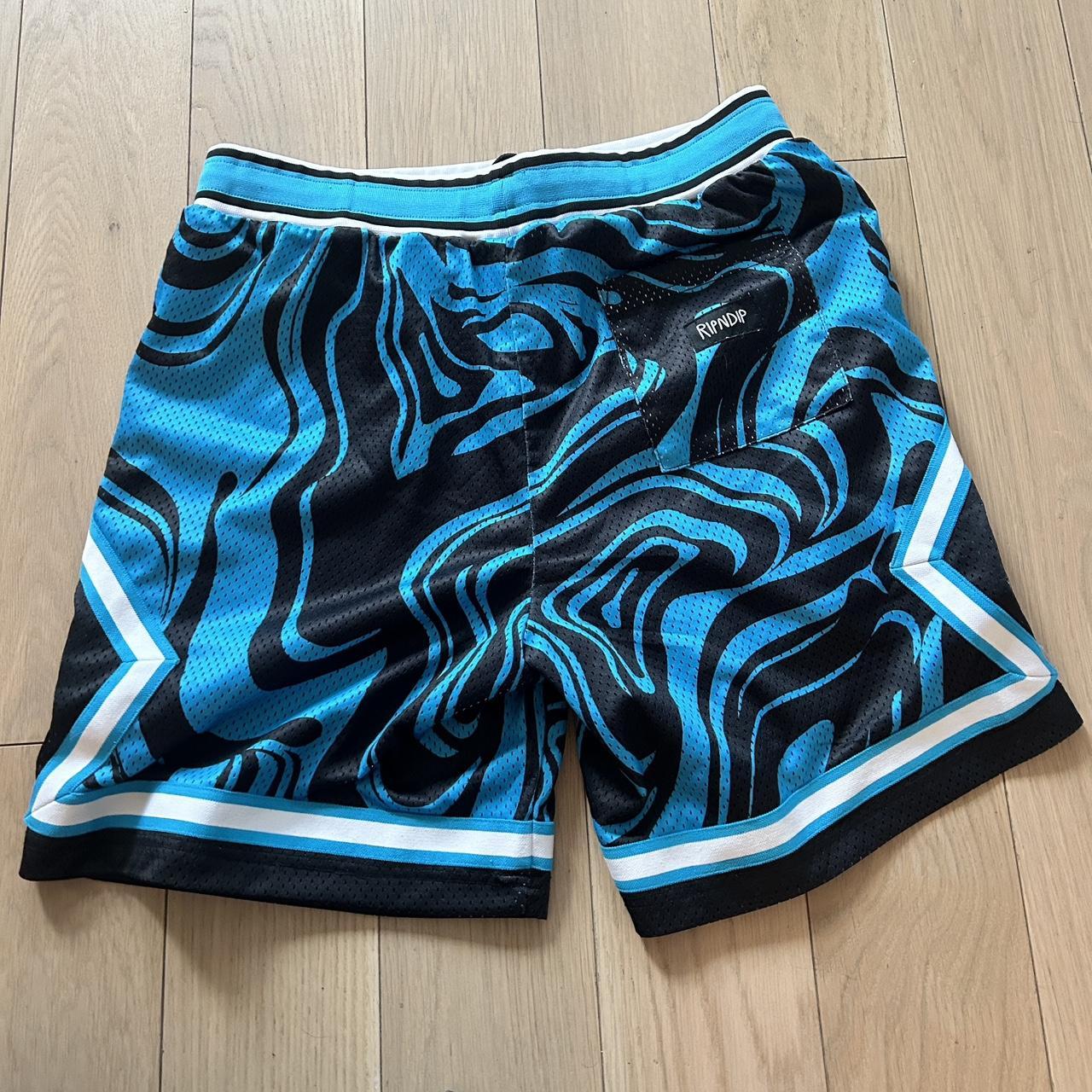 Ripndip NBA basketball shorts with a black and blue | Depop