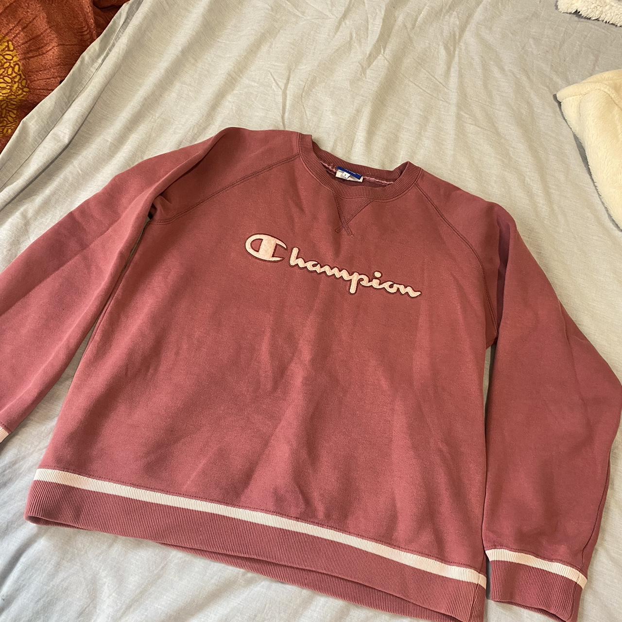 Dusty pink champion sweatshirt best sale