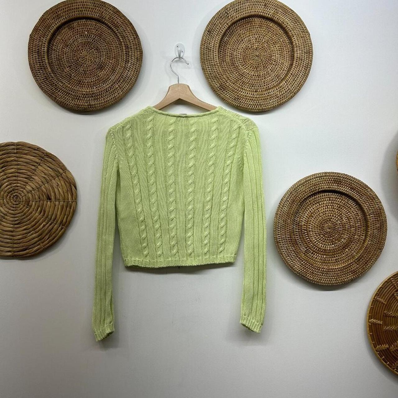 Source Unknown Women's Sweater - Green - S – Vint… - image 3