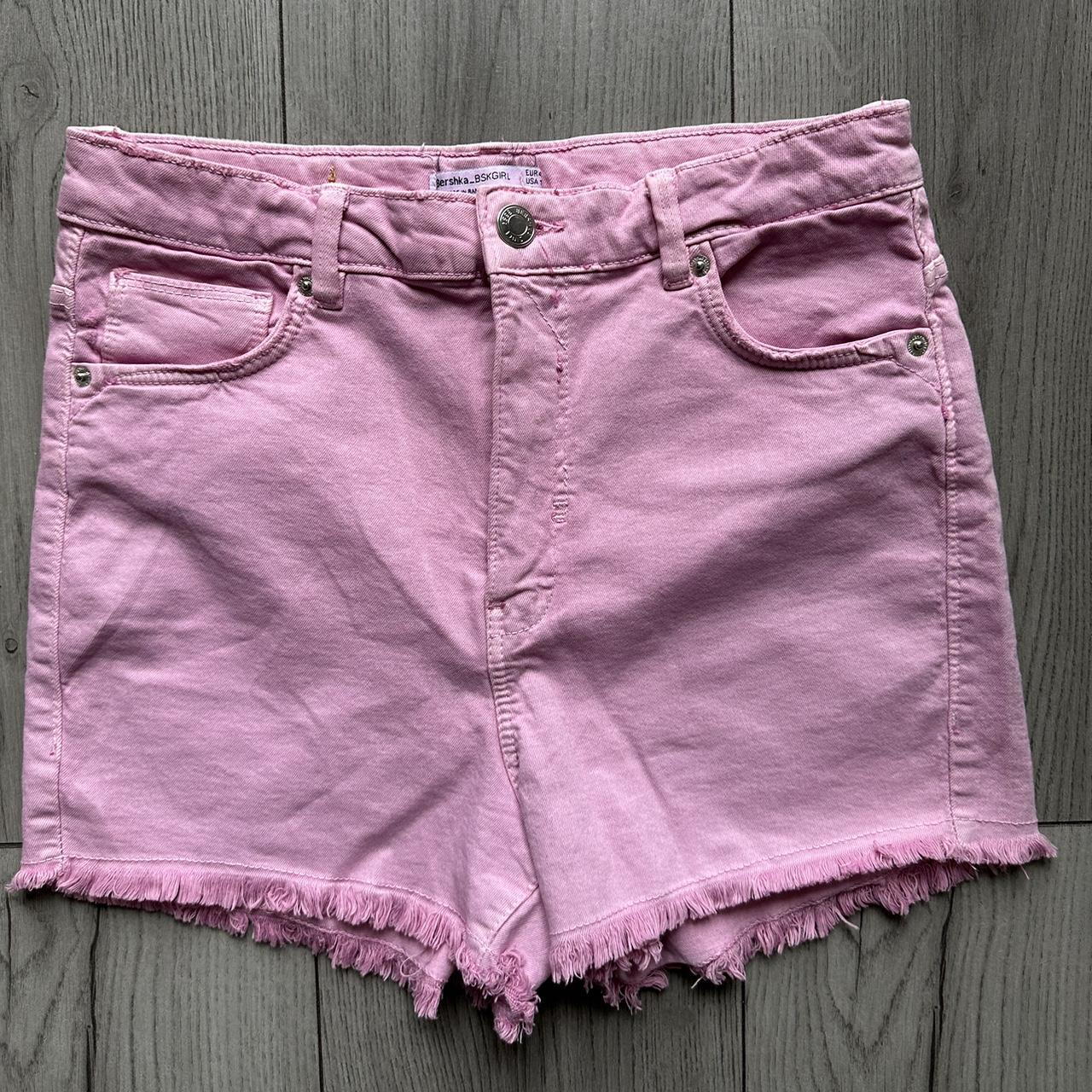 Bershka GIRLS Pink shorts Never Worn , y2k style... - Depop