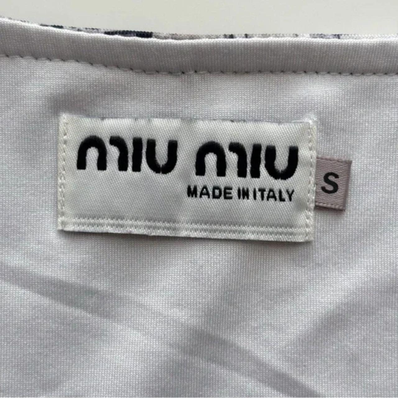 Miu Miu Women's Top - Multi/Grey - S – Miu Miu Bl… - image 5