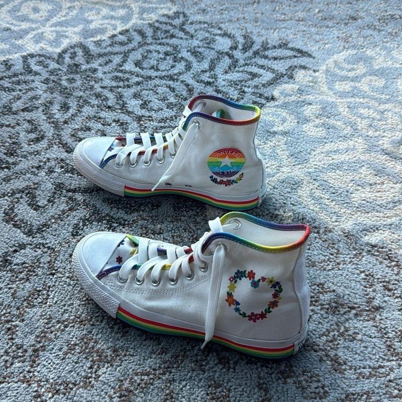 Converse white orders rainbow