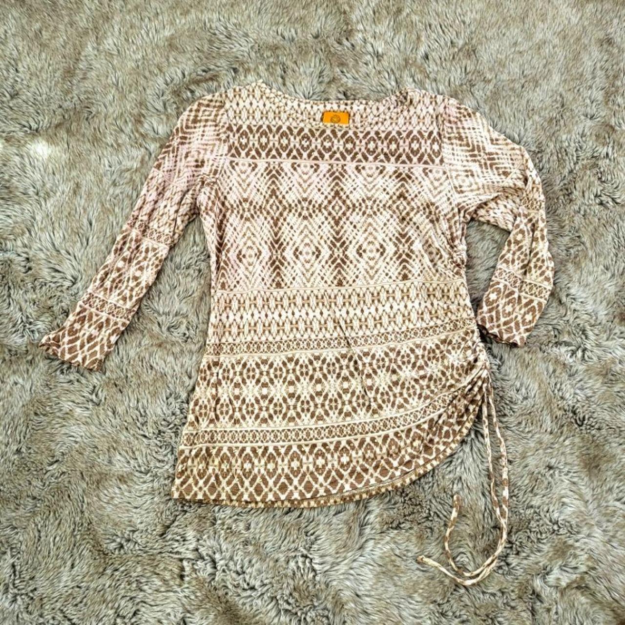 Ruby Rd. Women's Blouse - Brown/Cream - S – Ruby … - image 1