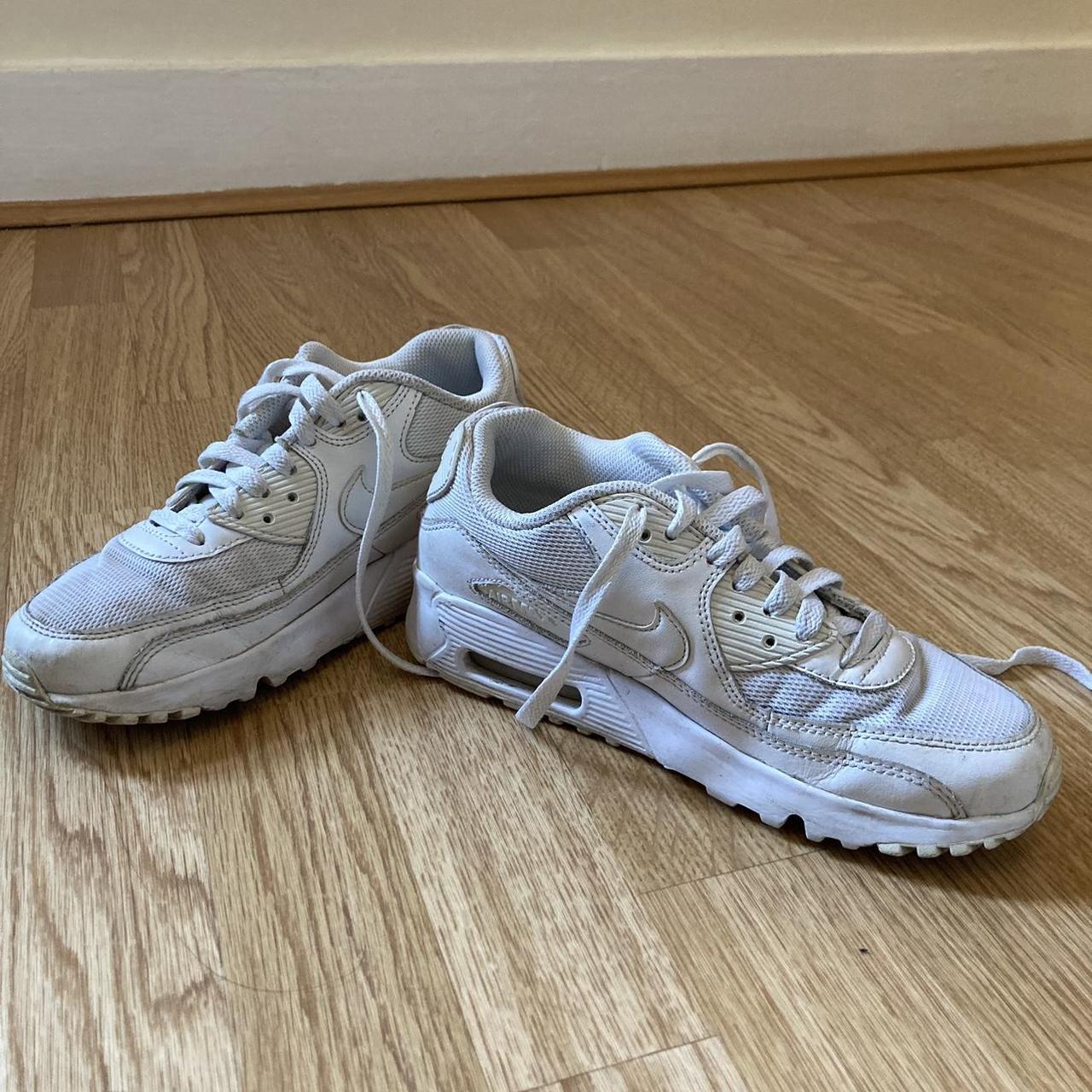 womens white nike air max 90 with black tick