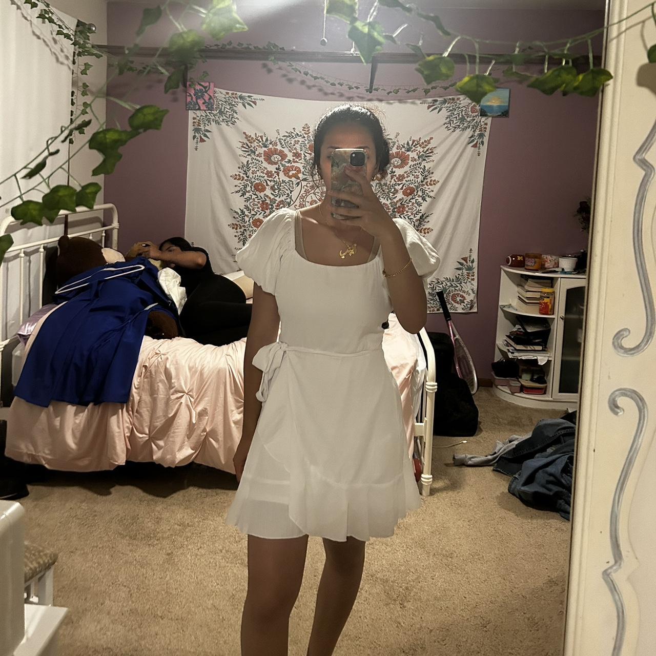 white grad dress from macys never wore because it s