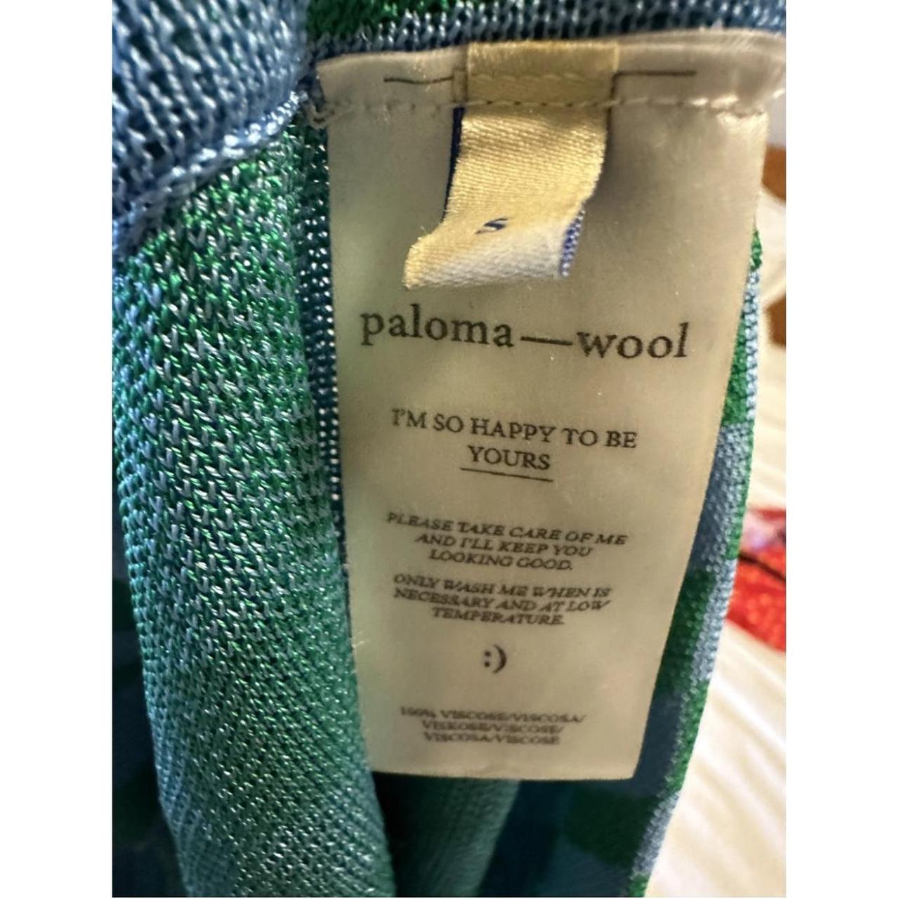 Paloma Wool green and blue checkered pants | Depop