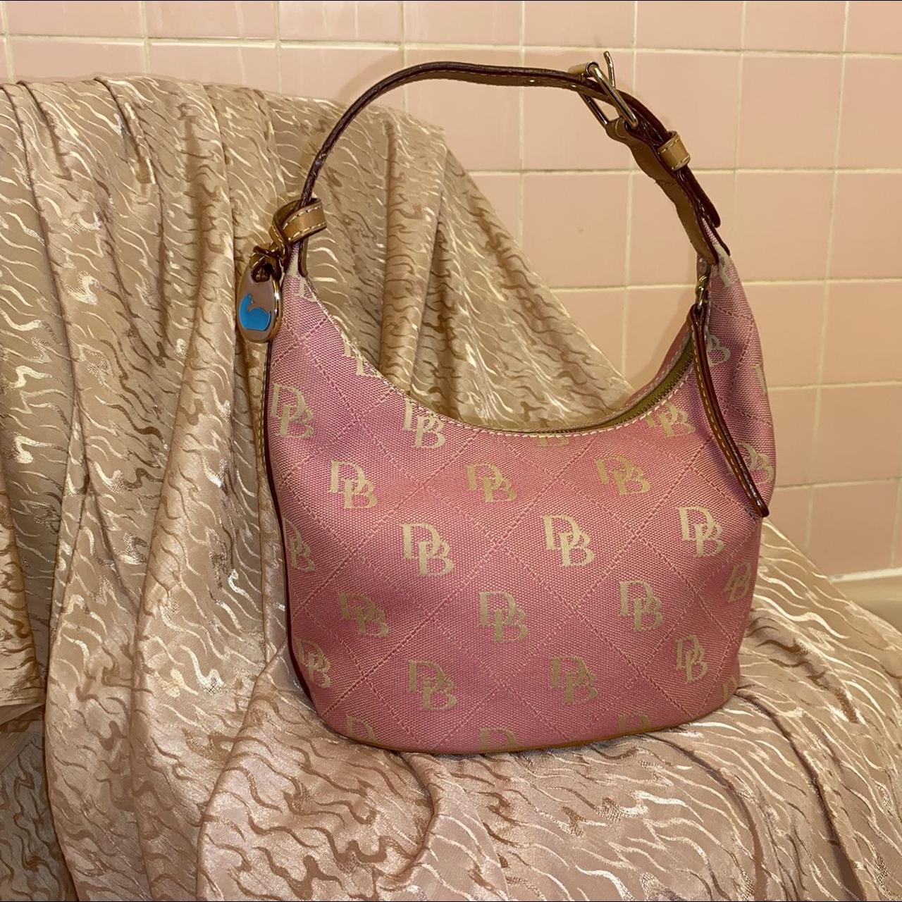 Dooney & Bourke Pink outlet Logo Bucket Bag