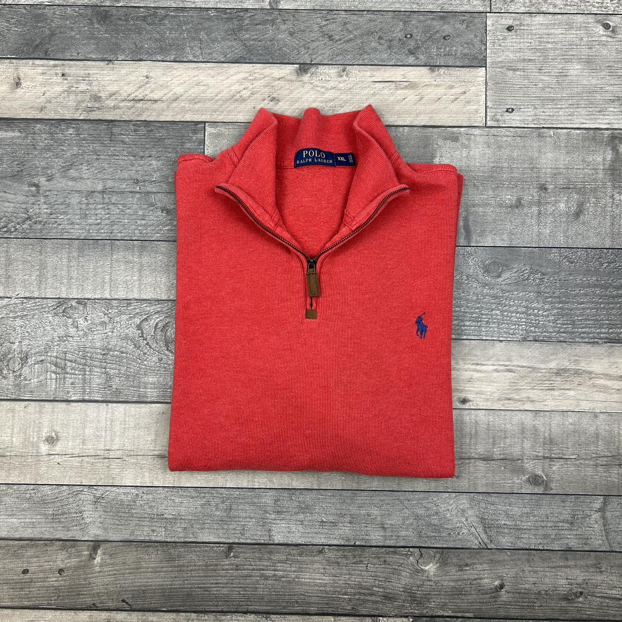 Red ralph lauren quarter zip hot sale