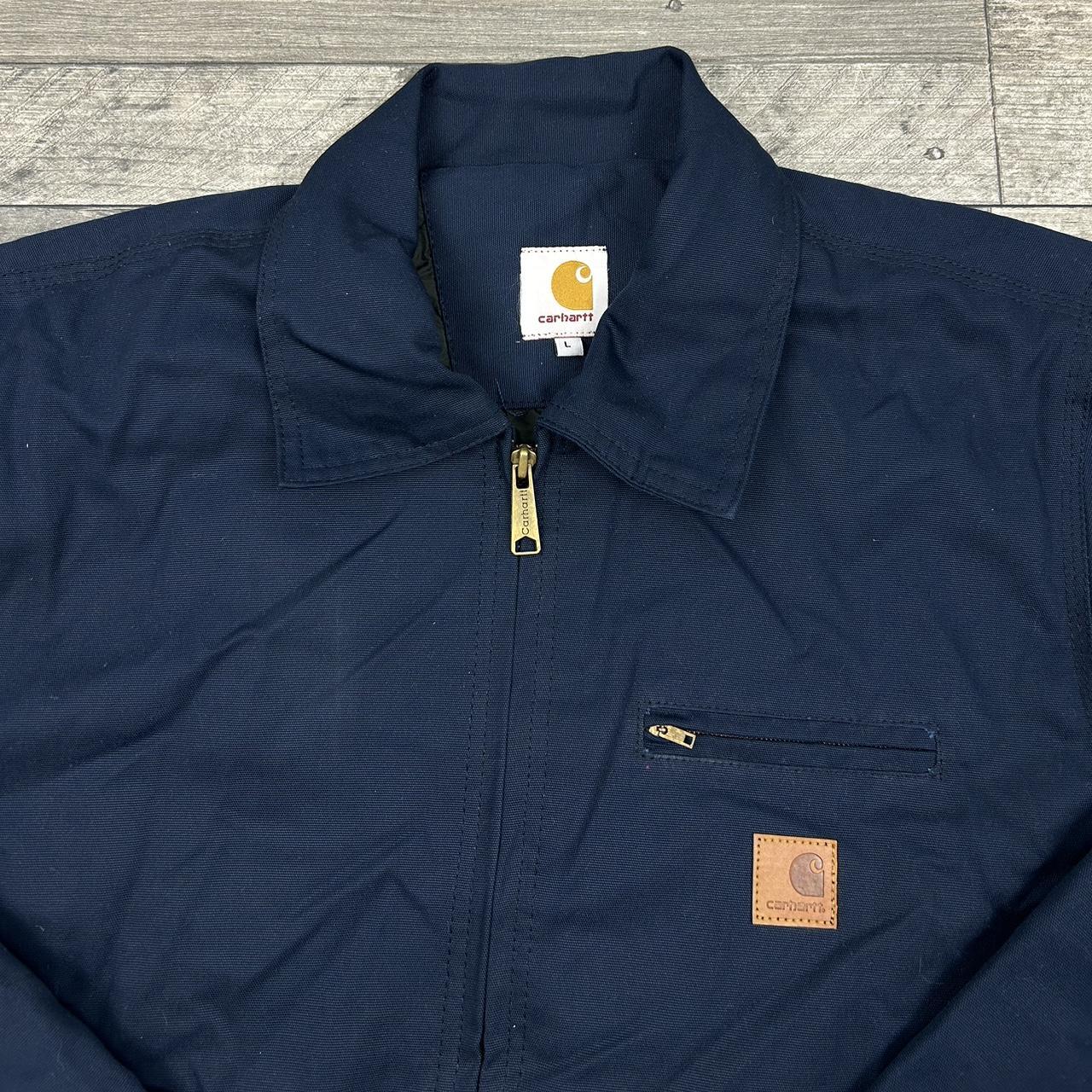 🍐 Carhartt WIP Detroit rework thick jacket in navy... - Depop