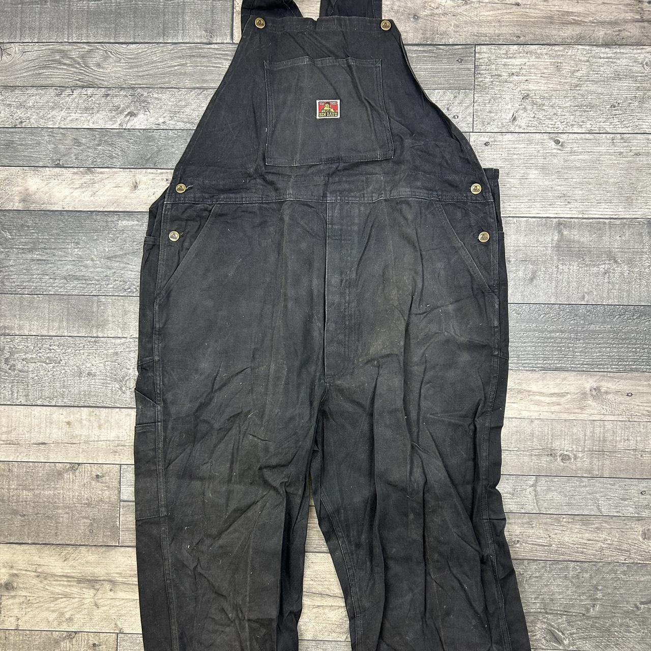 Super rare Ben Davis overalls in black with amazing... Depop