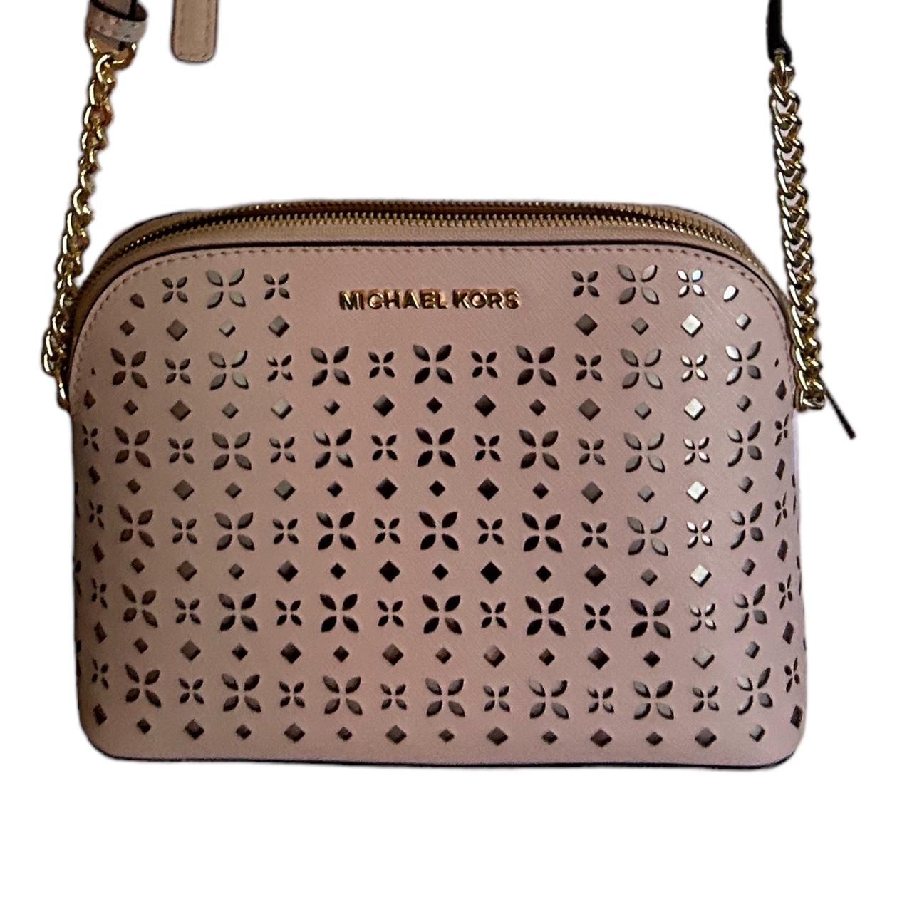 Baby Pink perforated floral Michael Kors