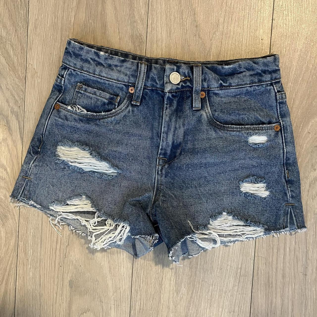 Blank NYC Women's Blue and Navy Shorts