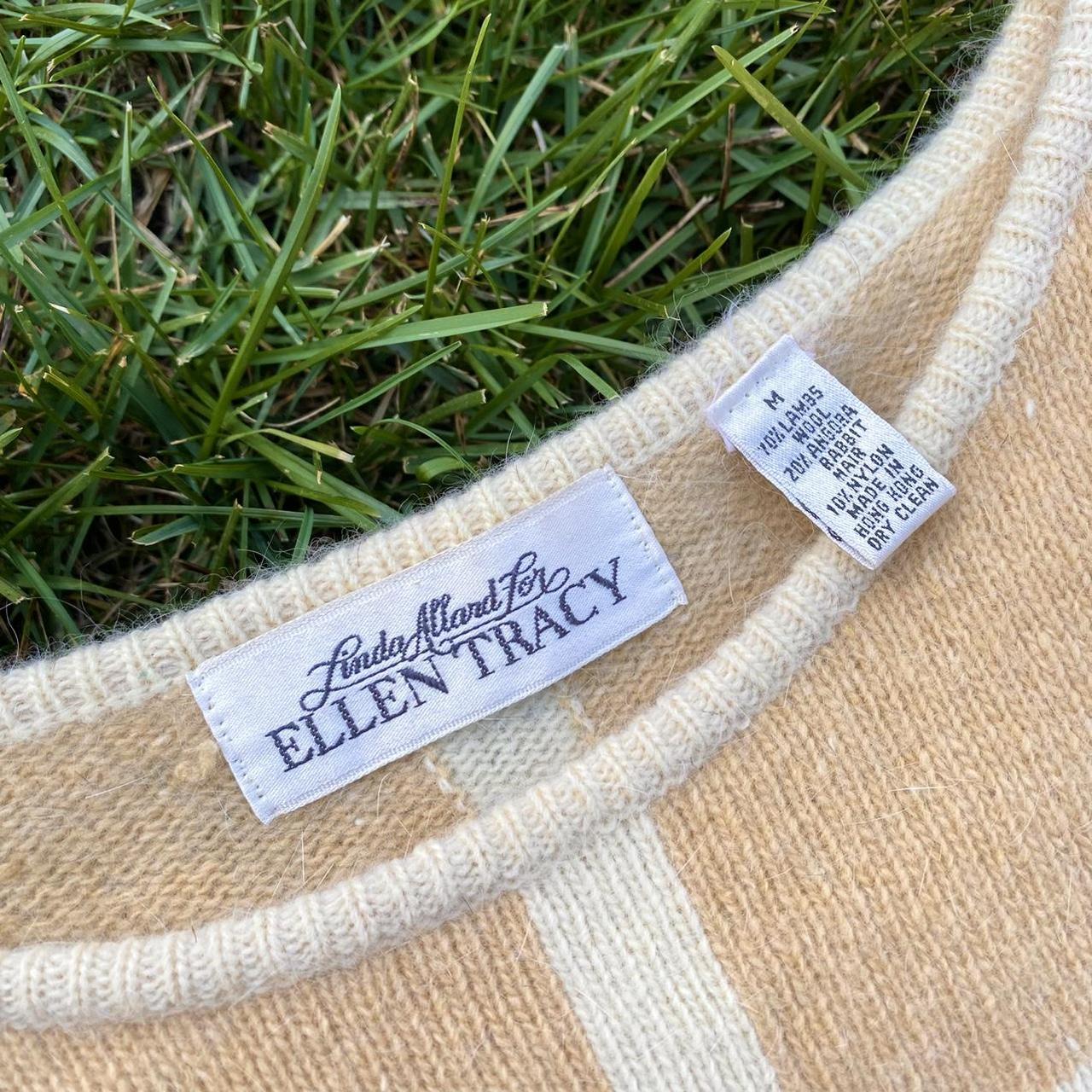 ELLEN TRACY 90s sweater vest in peaches & cream... Depop