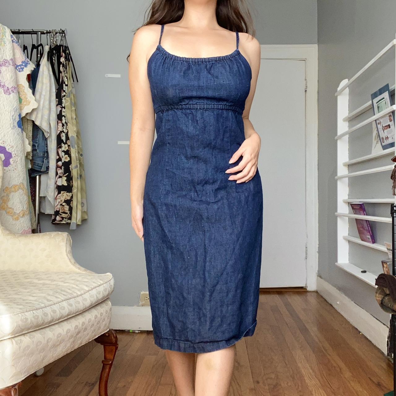 Polo Ralph Lauren Women's Navy and Blue Dress | Depop