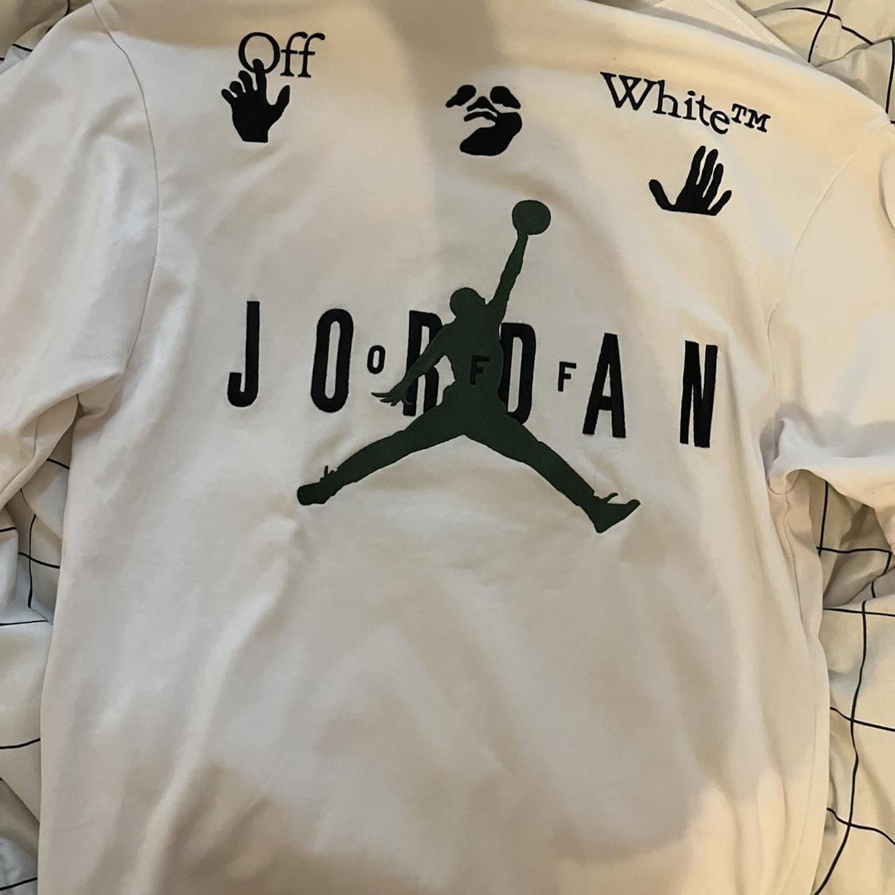 Tee shirt jordan off white hot sale