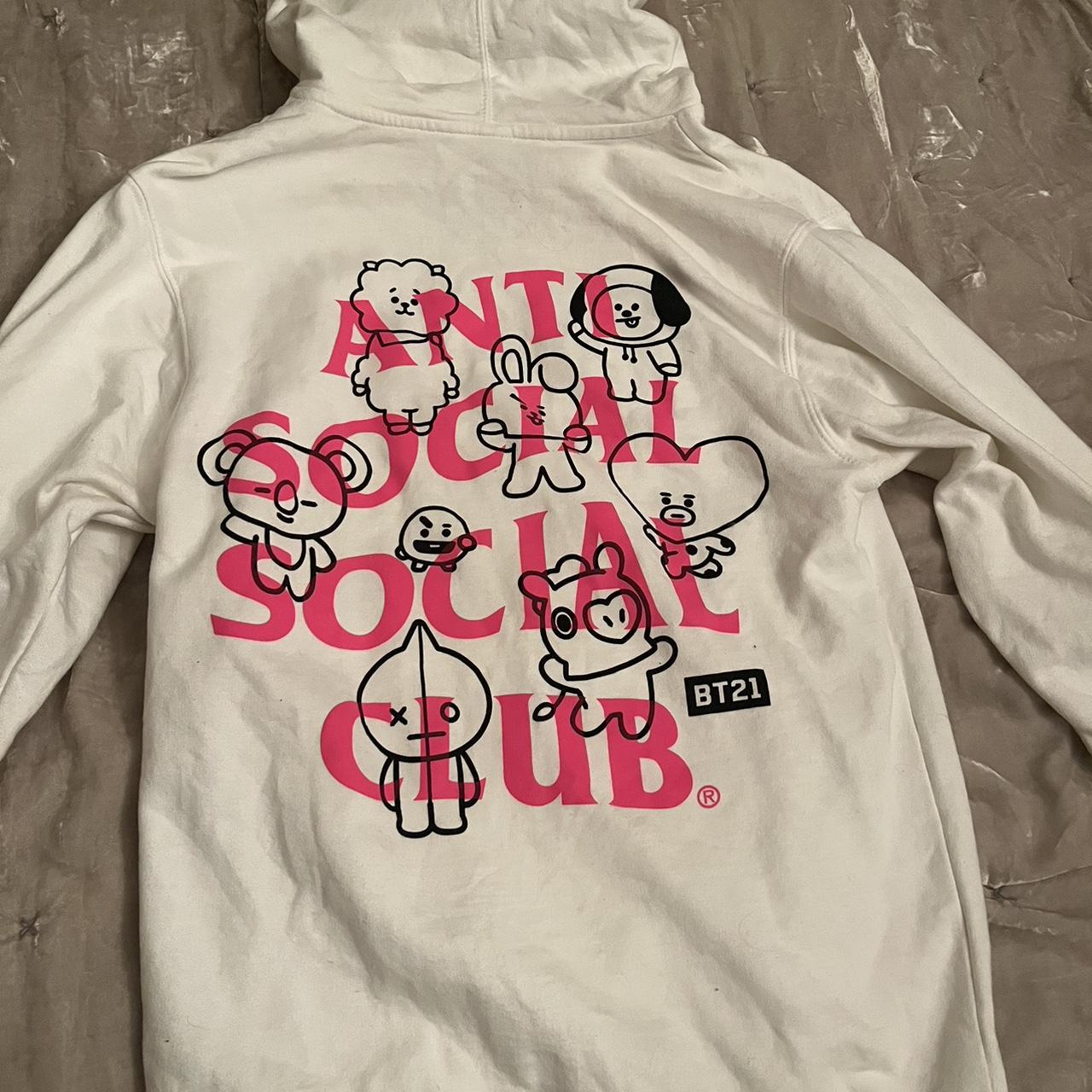 Anti social social club x BT21 traceable hoodie size. Depop