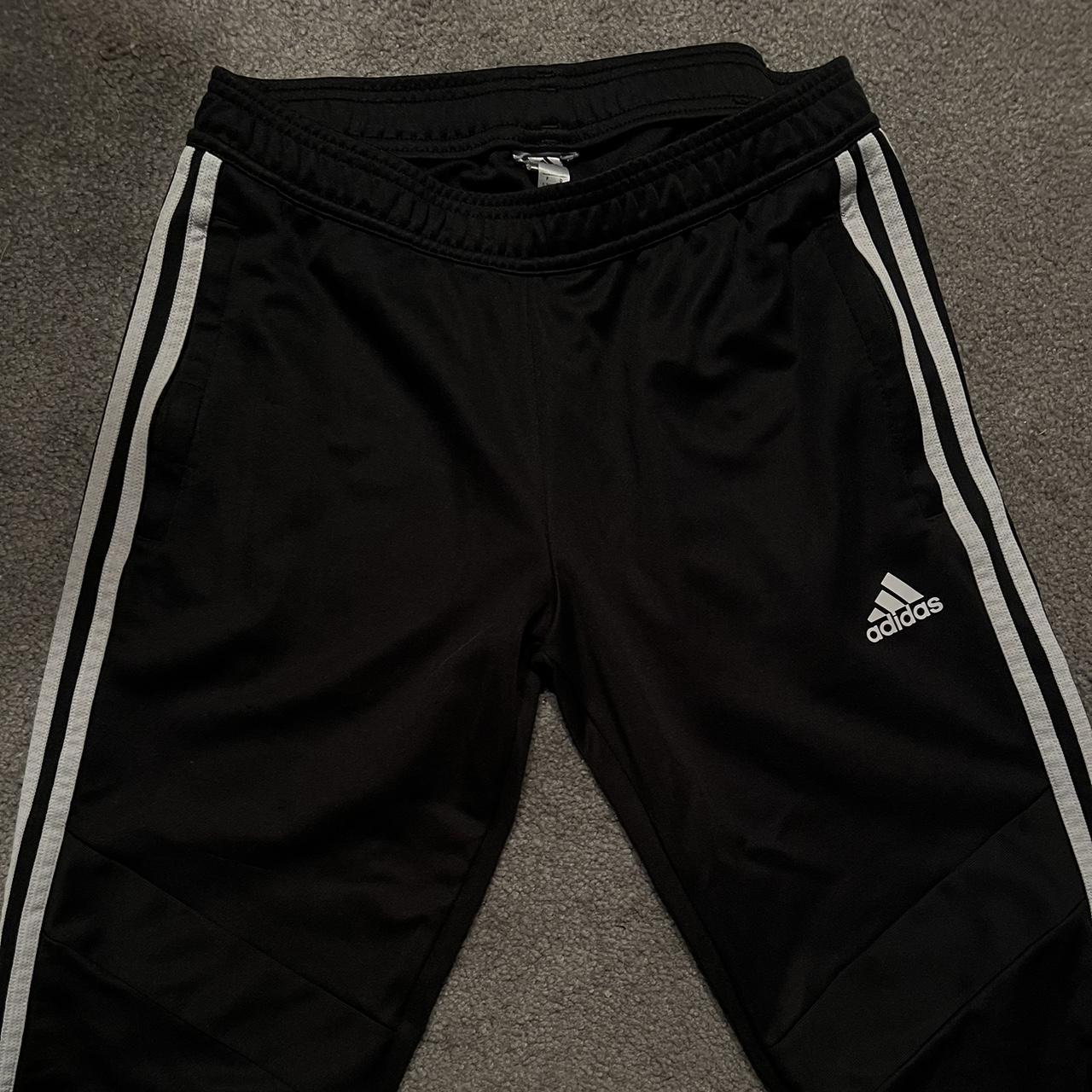 black adidas track pants! womens size s. these have... - Depop