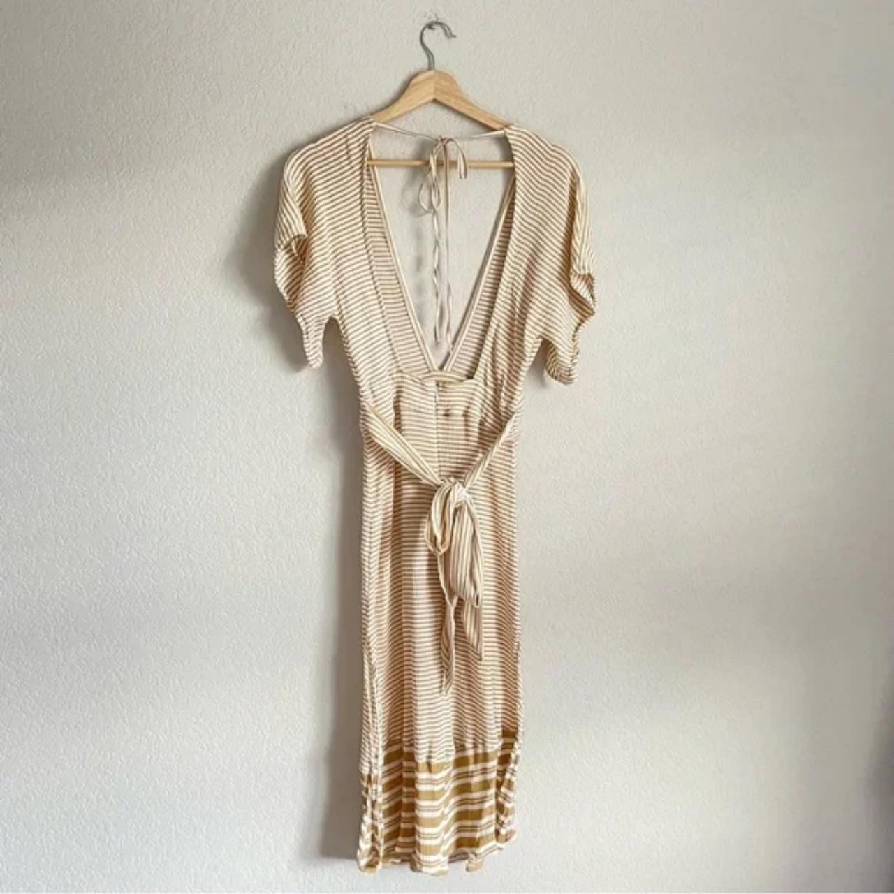 Faithful the Brand Dress Womens 8 Mustang Beige Midi. Depop