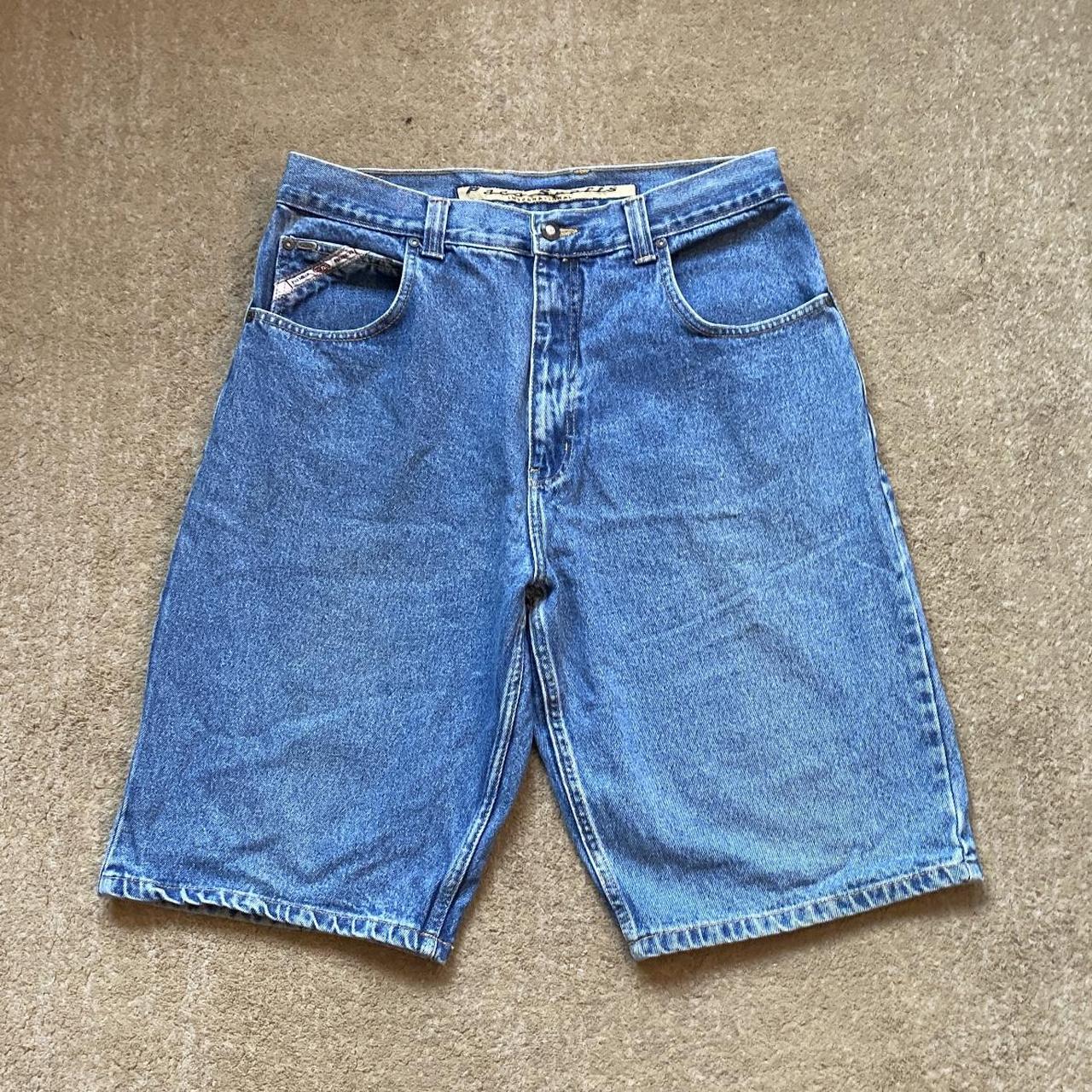 Vintage y2k paco sport denim shorts. Jorts. Good... - Depop