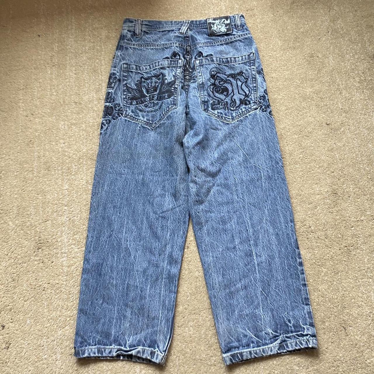 Crazy y2k 2000s SouthPole king of kings baggy jeans.... - Depop