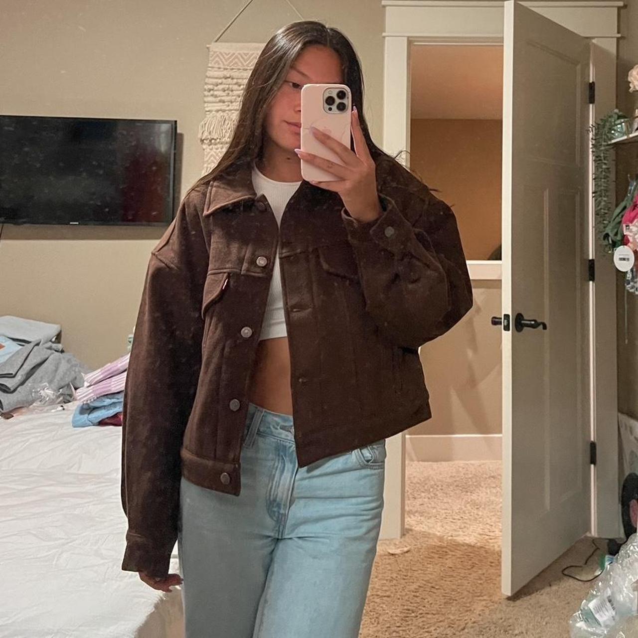 Brown levis spread denim jacket