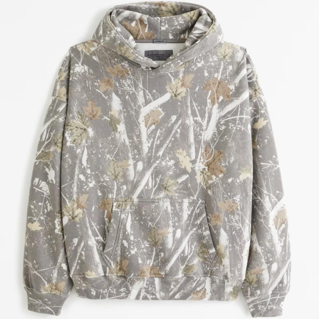 Sold out Abercrombie camo hoodie! Size medium!... - Depop